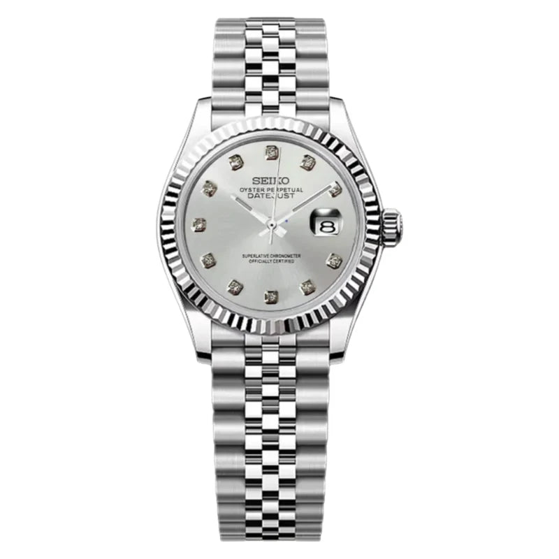 SEIKO MOD LADYJUST JUBILEE DIAL BLANCO CON ZIRCONIAS