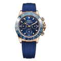 SEIKO MOD DAYTONA ORO ROSA DIAL AZUL