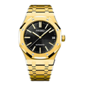 SEIKO MOD ROYAL OAK ORO DIAL NEGRO