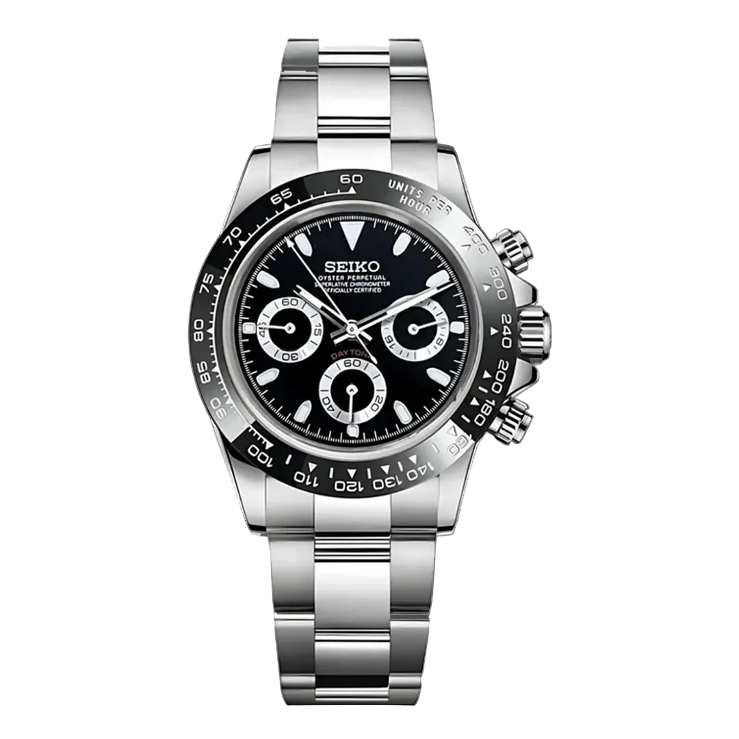 SEIKO MOD DAYTONA NEGRO