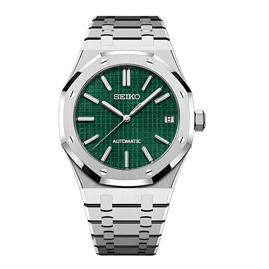 SEIKO MOD ROYAL OAK DIAL VERDE