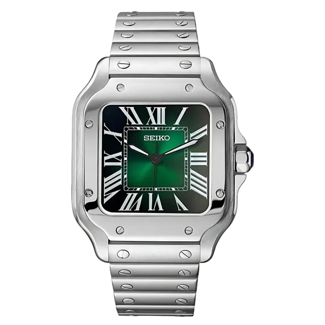 SEIKO MOD SANTOS DIAL VERDE