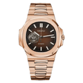 SEIKO MOD NAUTILUS ORO ROSA CHOCOLATE OPEN HEART