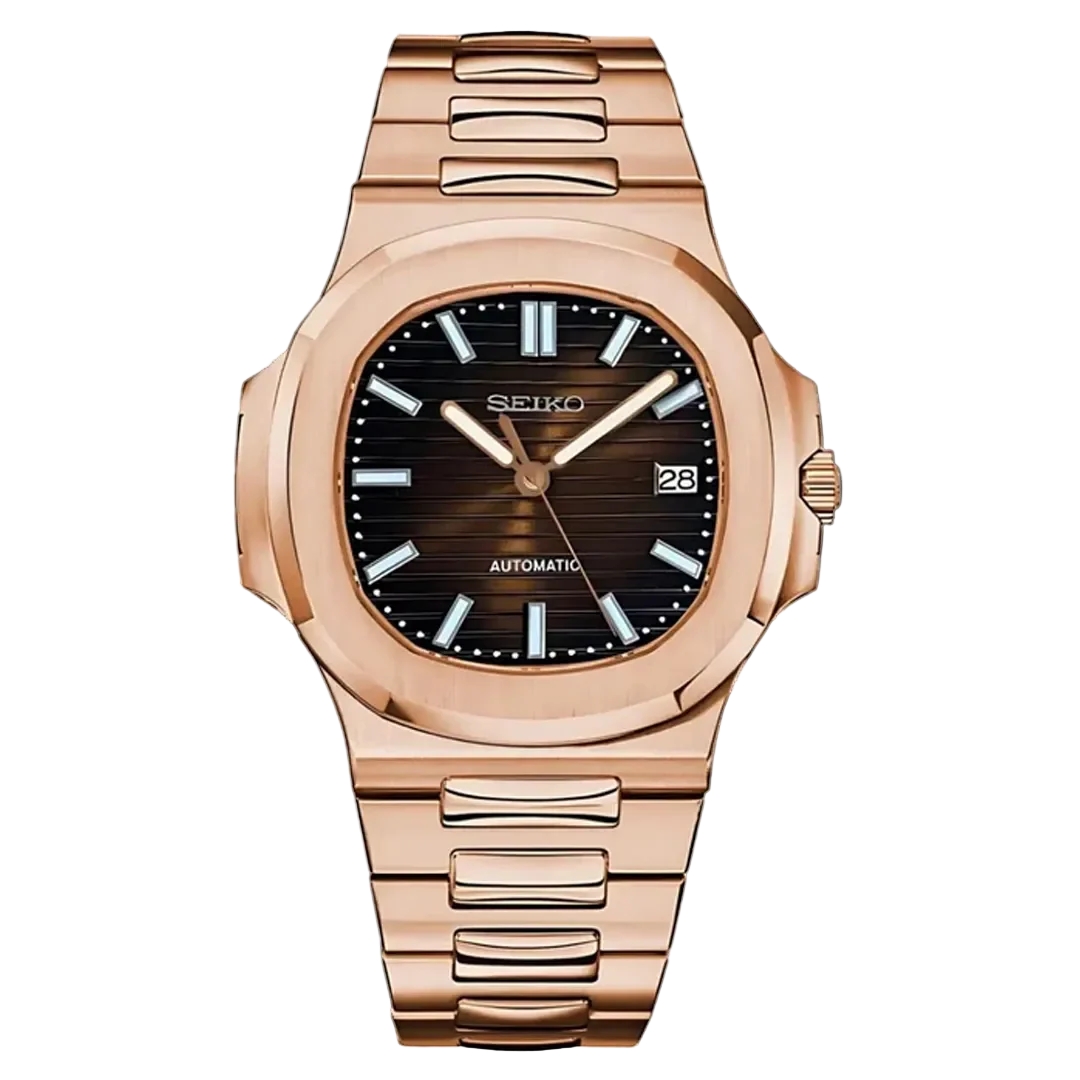 SEIKO MOD NAUTILUS ORO ROSA CHOCOLATE