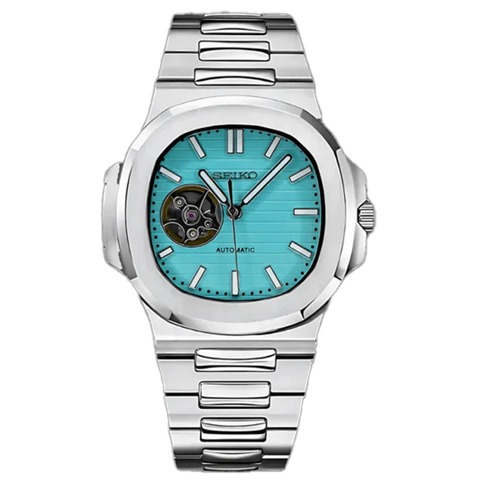 SEIKO MOD NAUTILUS DIAL TIFFANY OPEN HEART