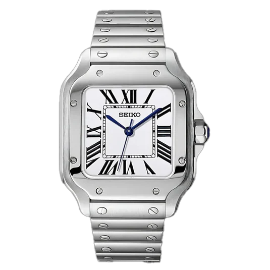 SEIKO MOD SANTOS DIAL BLANCO
