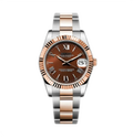SEIKO MOD DATEJUST DOS TONOS CHOCOLATE ROMAN
