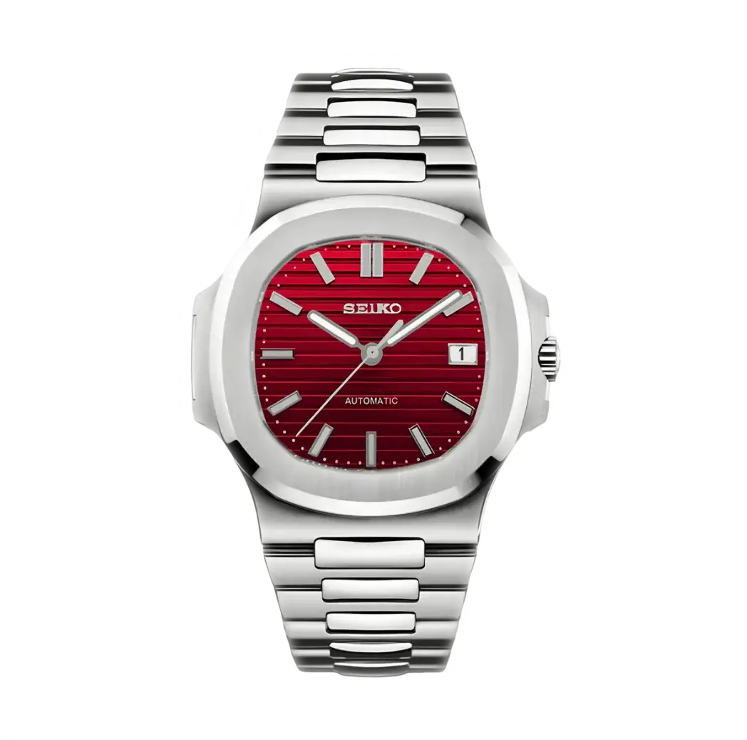 SEIKO MOD NAUTILUS RED VELVET