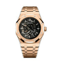 SEIKO MOD ROYAL OAK ORO ROSA SKELETON