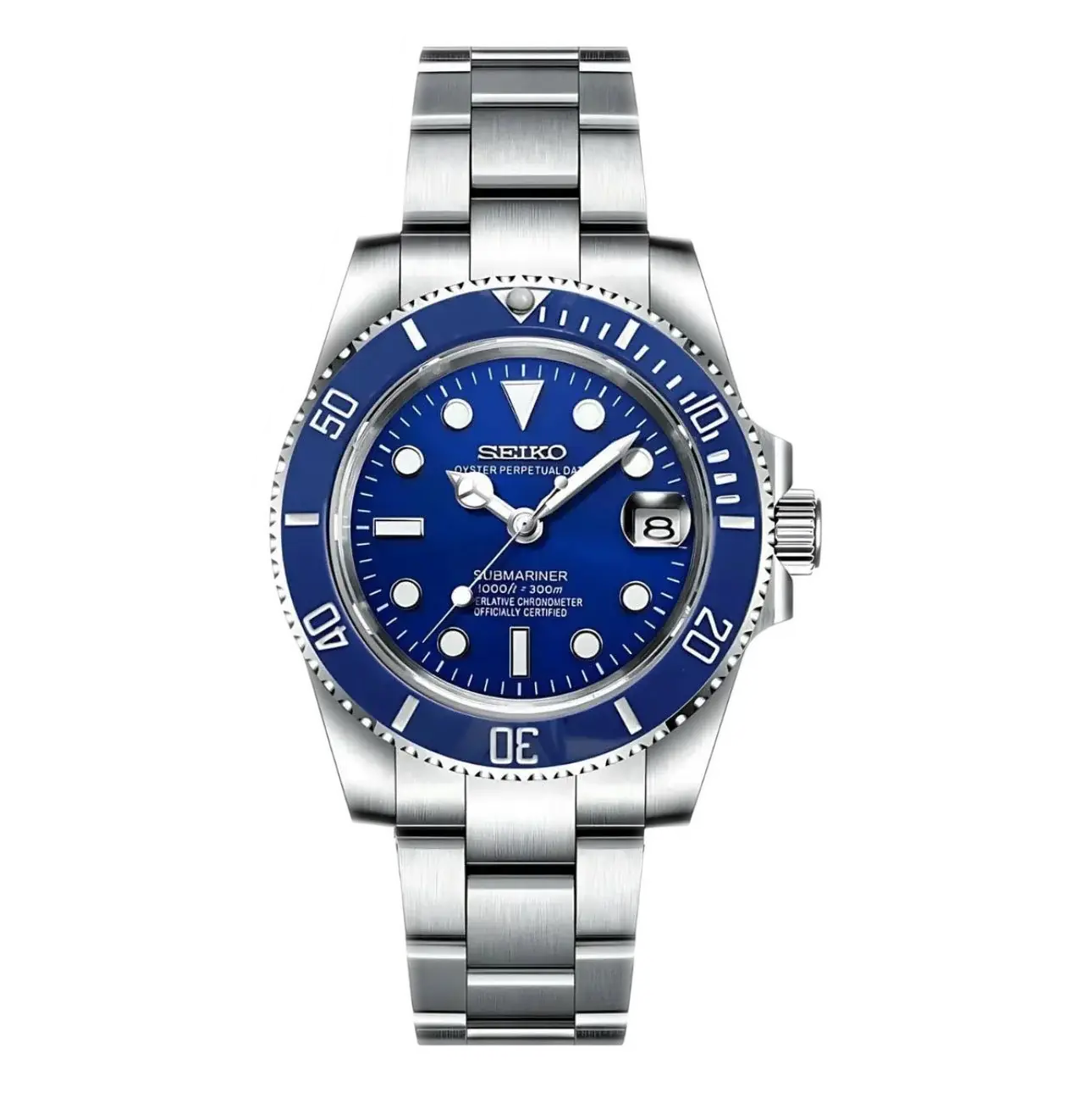 SEIKO MOD SUBMARINER ROYAL BLUE