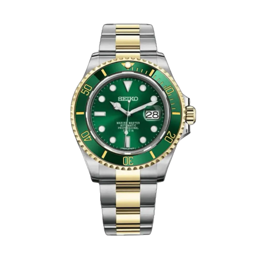 SEIKO MOD MARINEMASTER DOS TONOS VERDE