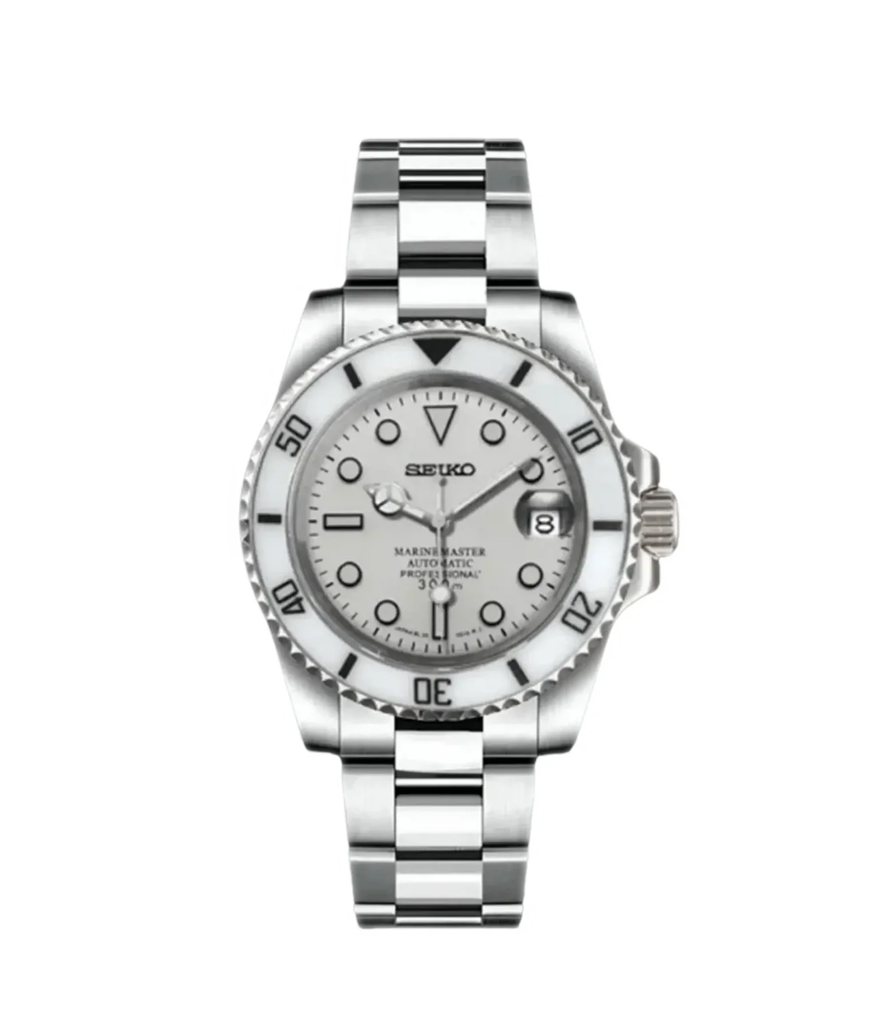 SEIKO MOD MARINEMASTER BLANCO