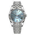 SEIKO MOD DATEJUST DIAL SKY BLUE ROMAN